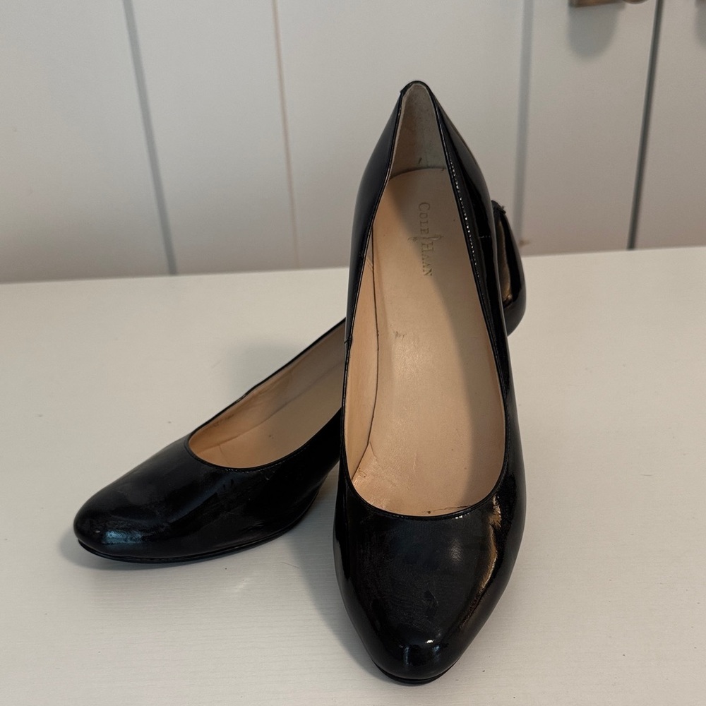 Cole Haan Black Patent Leather Heels